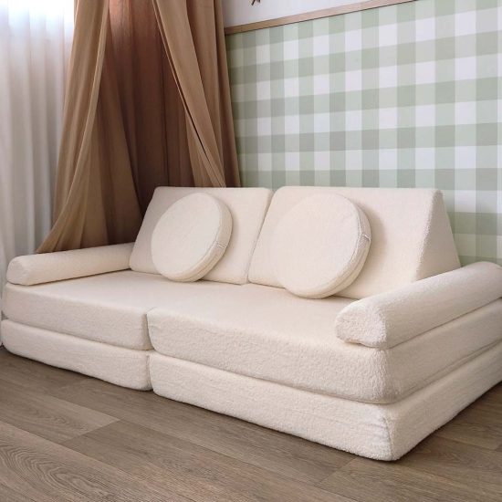 Complete Children's Play Sofa Set – Modular Fabric Sofa – Width 160 – GRANDE
