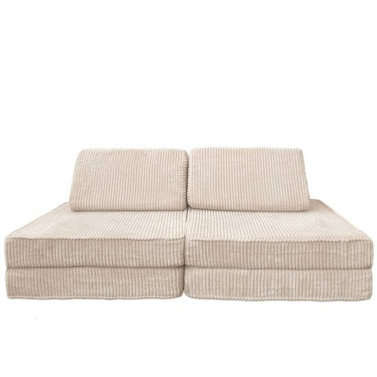 Children's Sofa – Cream Beige Convertible Sofa for Children – 160 GRANDE
