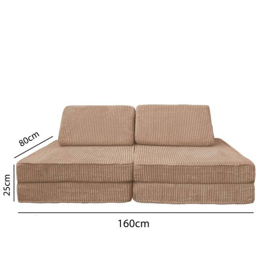 Children's Sofa – Brown Convertible Sofa for Children – 160 GRANDE