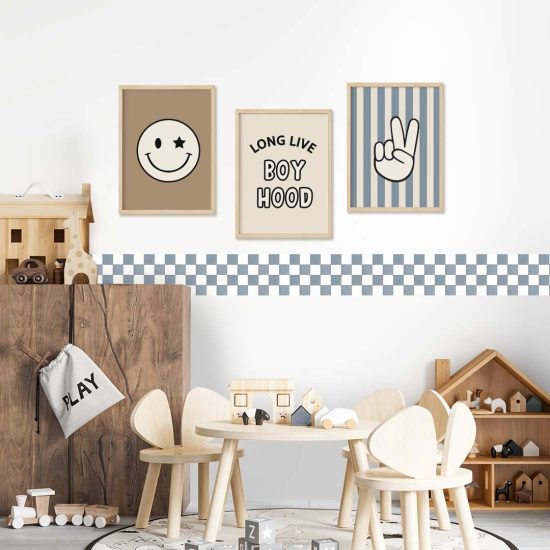 Juegos de fotos para habitaciones infantiles y juveniles: decoración de paredes