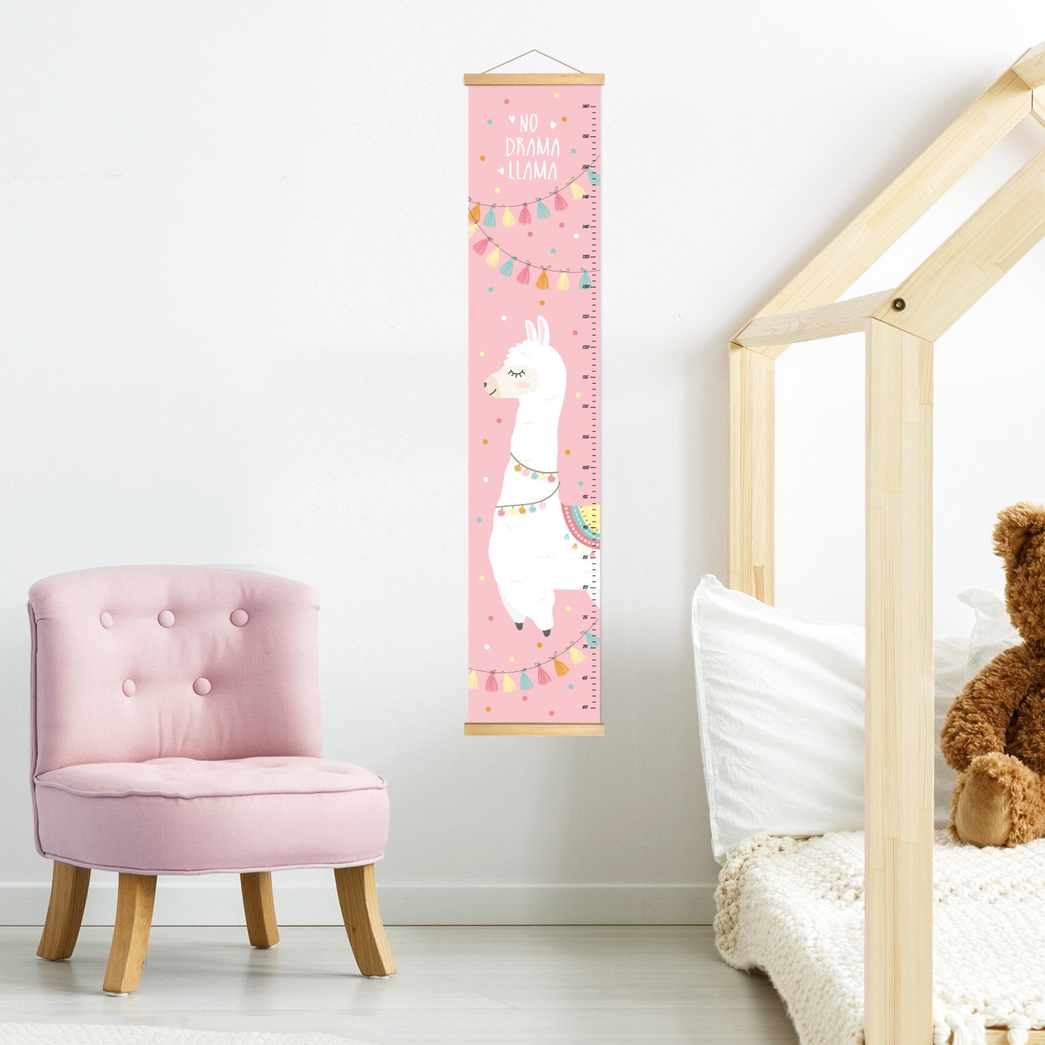 Height chart for children, why pink?