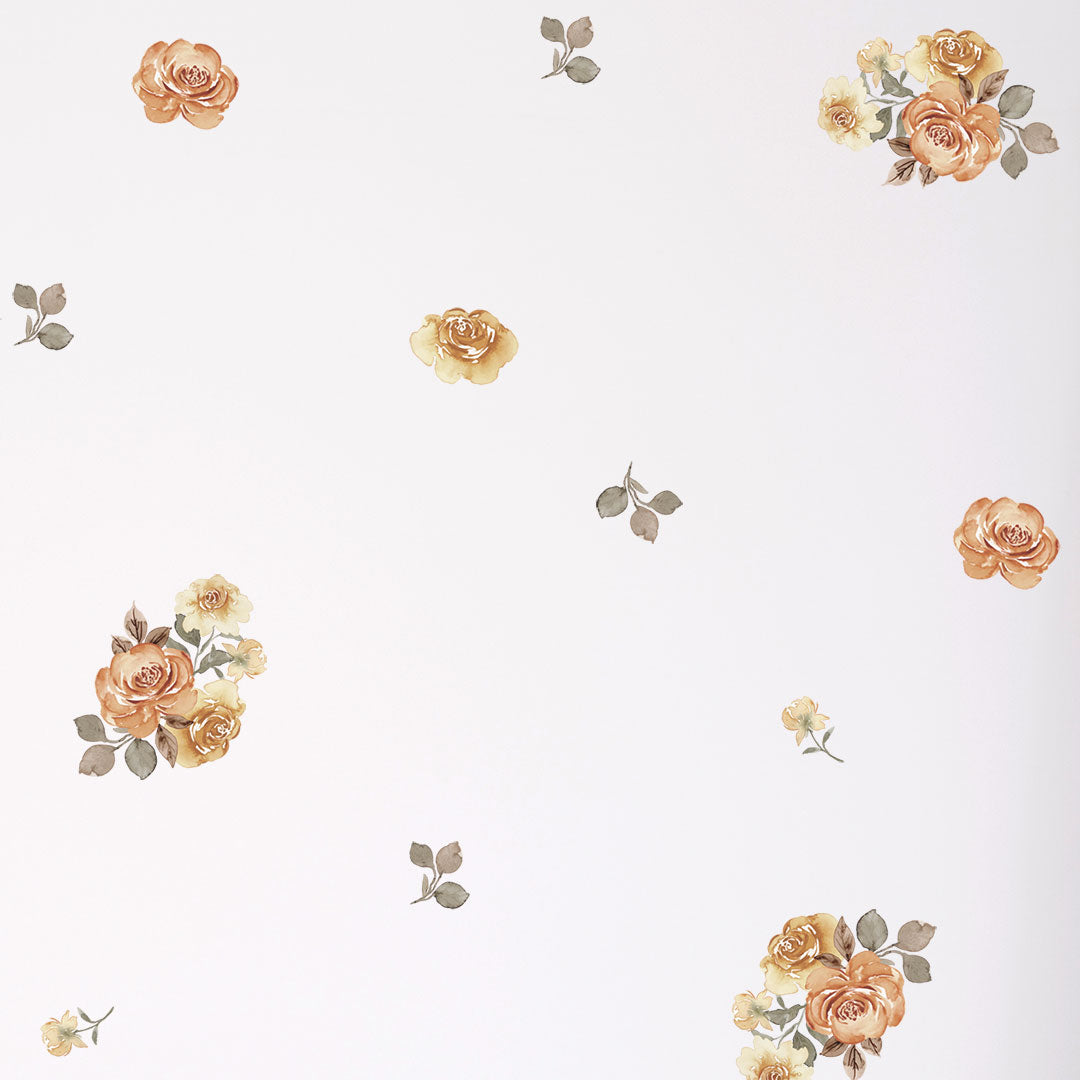 Flower stickers – vintage flower wall stickers