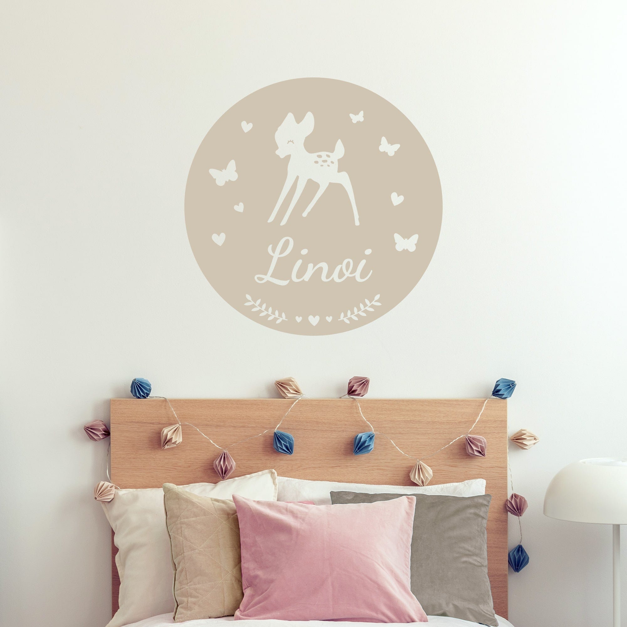 Wall sticker name – Name stickers for children – Bambi