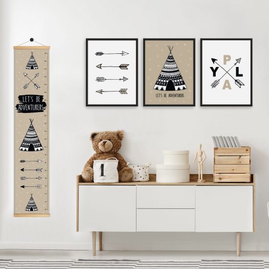 Images pour une chambre d'enfant – Tente tipi