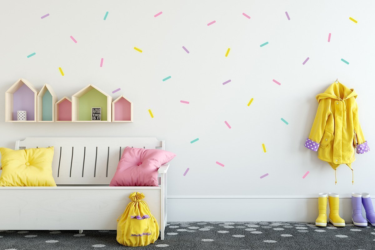 Confetti wall stickers