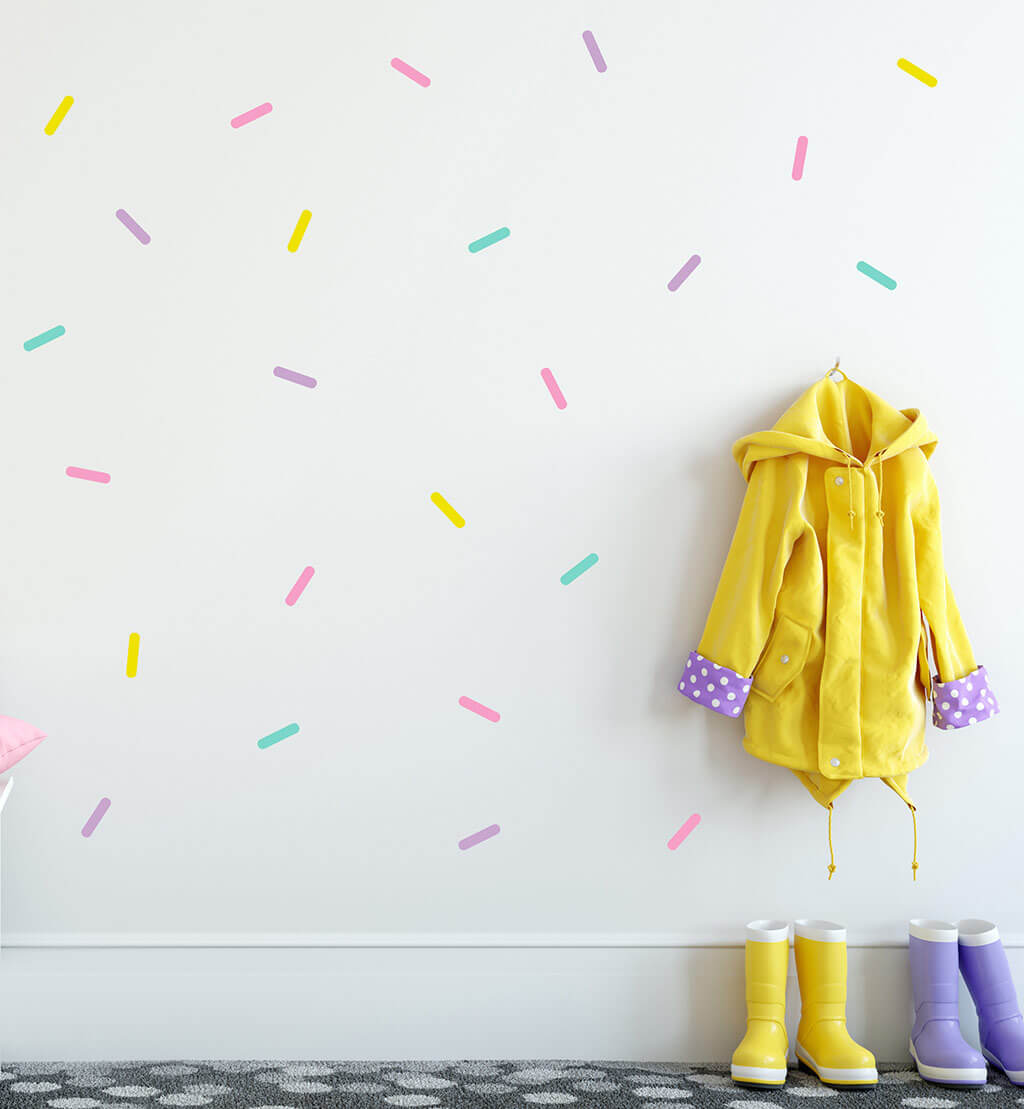 Confetti wall stickers