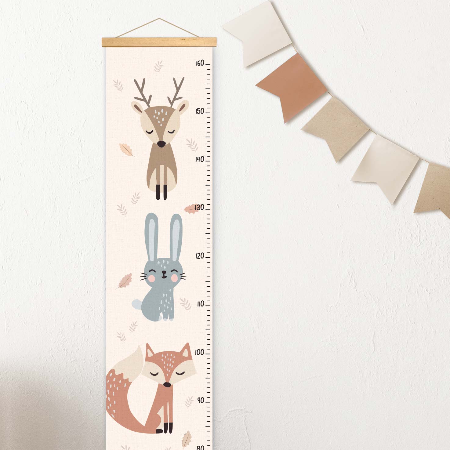Height chart for children Forest animals