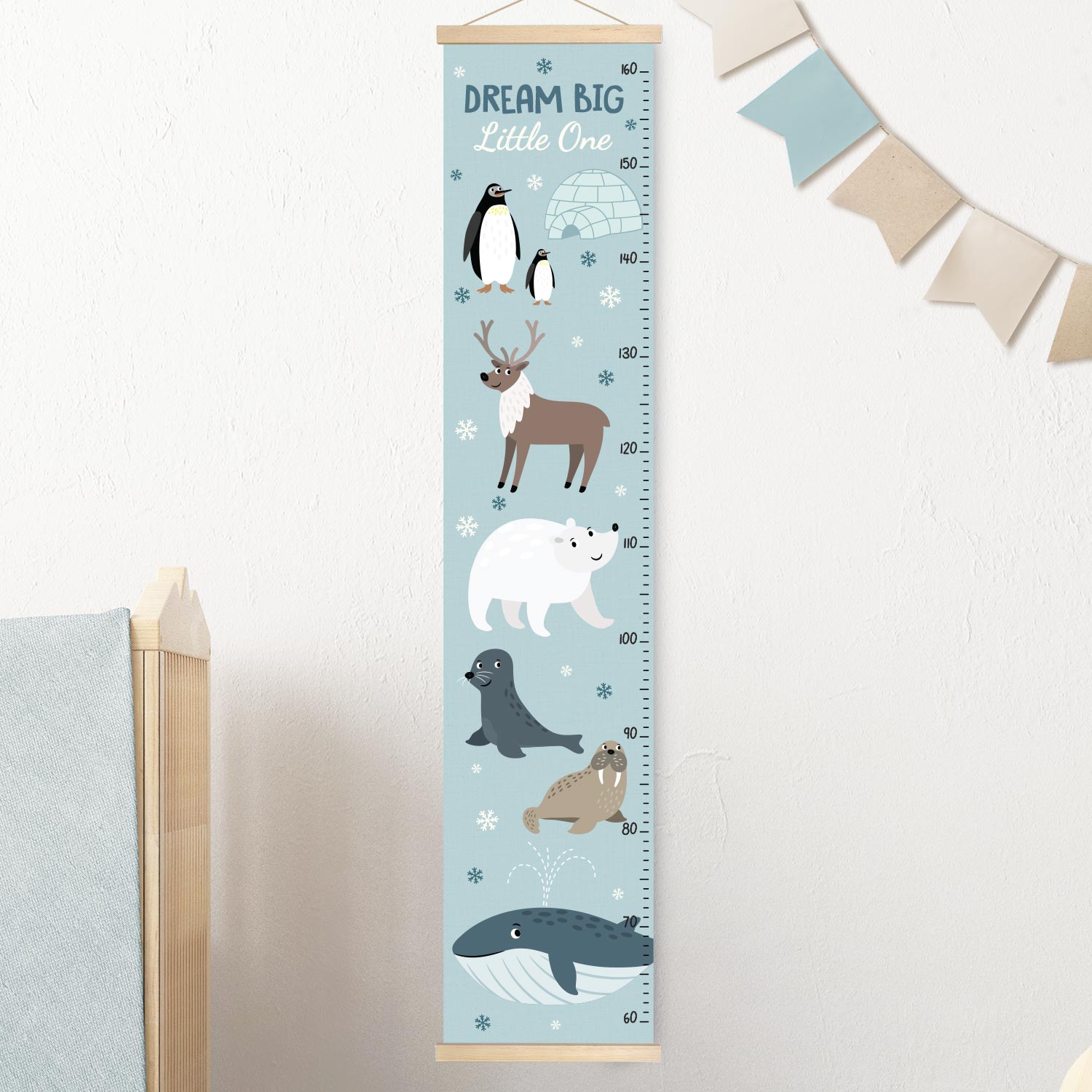 Height chart for children Polar animals
