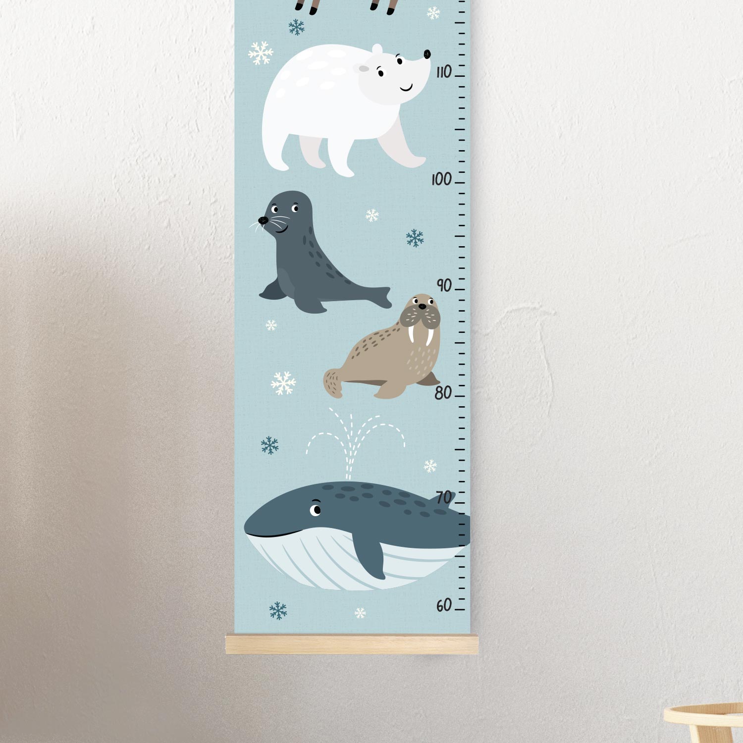 Height chart for children Polar animals