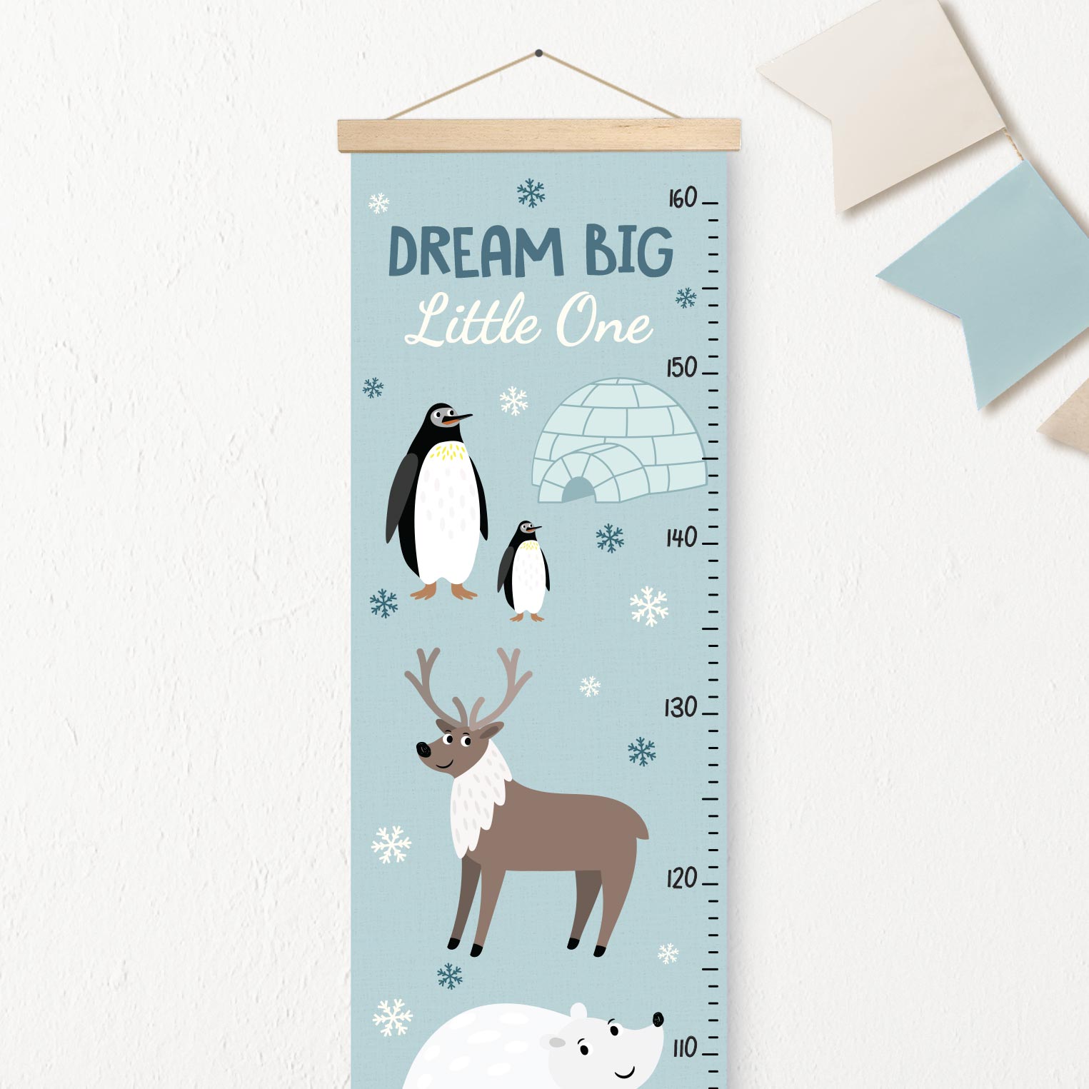 Height chart for children Polar animals