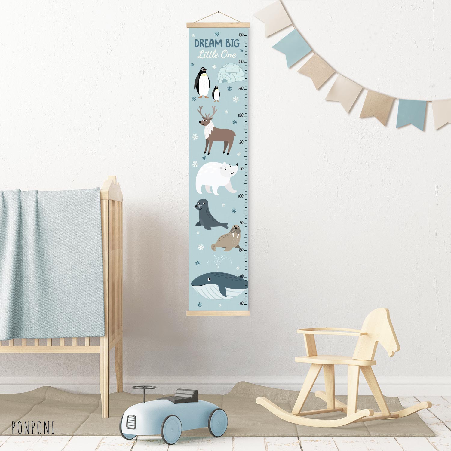 Height chart for children Polar animals