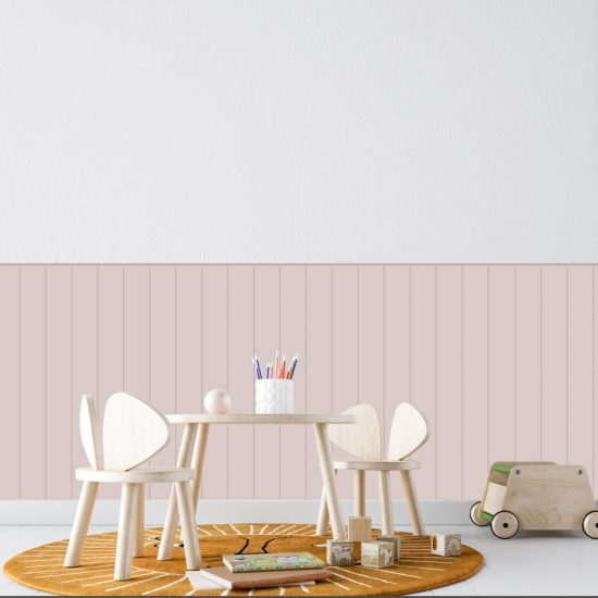 Thin-striped adhesive wallpaper