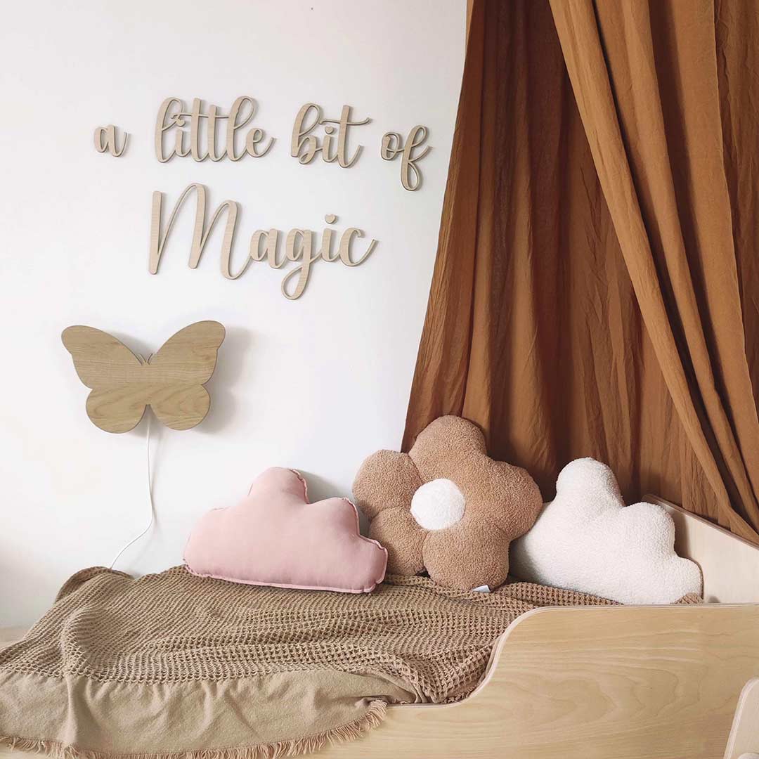 Canopy for children's room, caramel brown