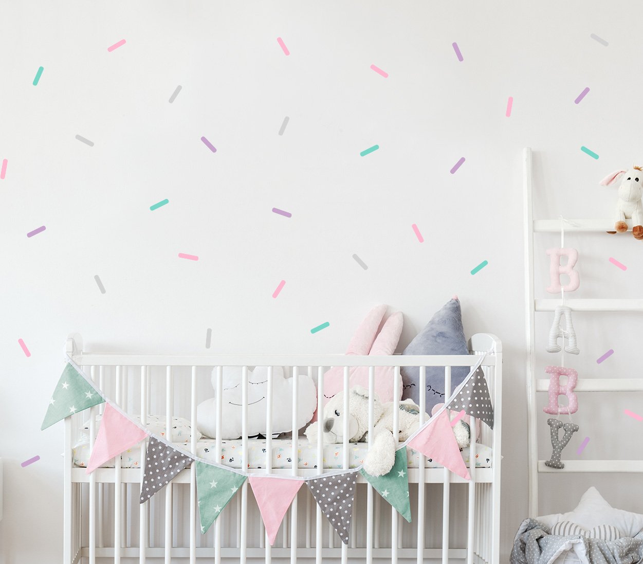 Confetti wall stickers