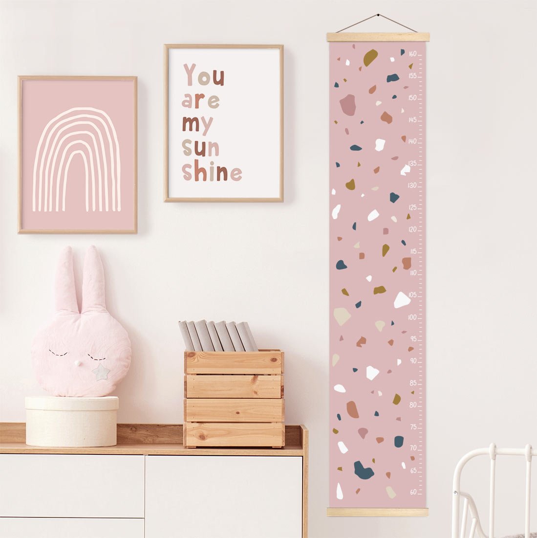 Height gauge for children's room Terrazzo