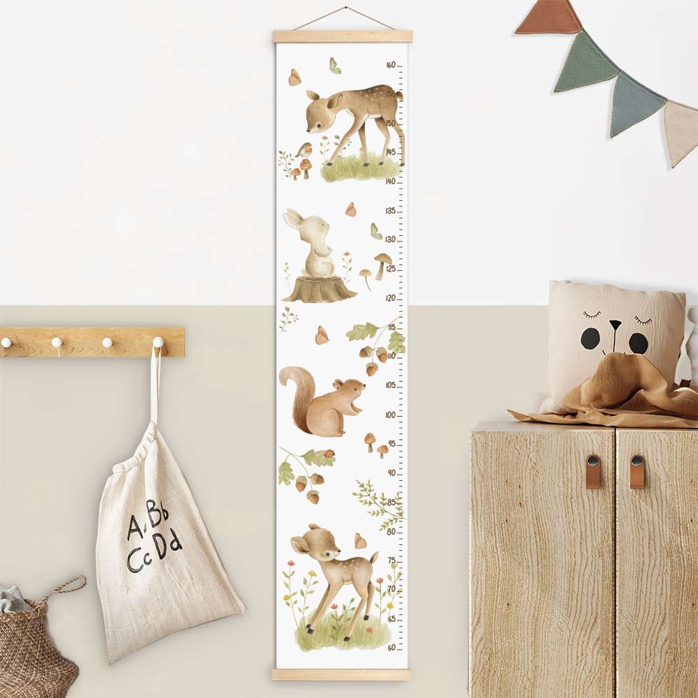 Height chart for children's room – Bambi watercolors