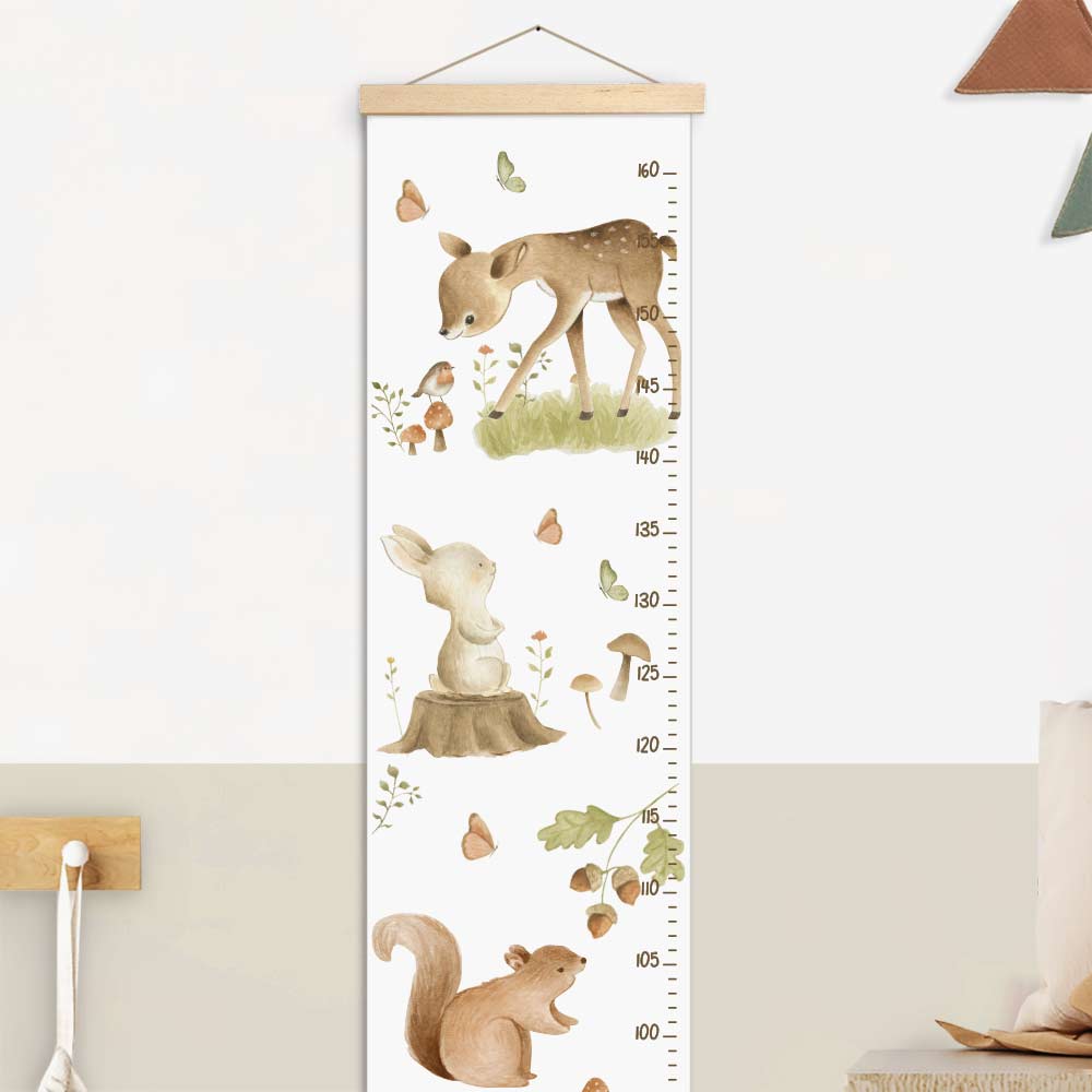 Height chart for children's room – Bambi watercolors