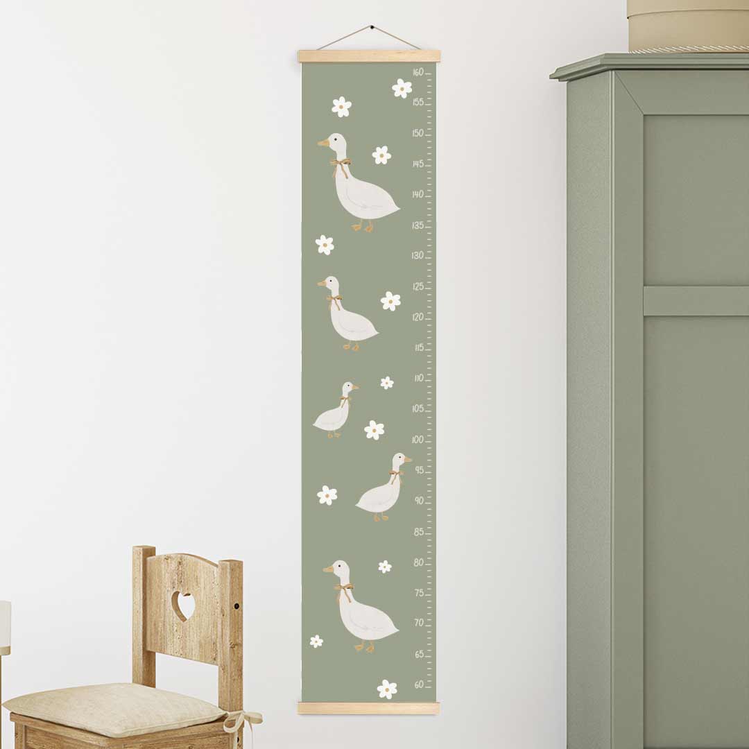 Height chart for children – vintage geese height chart