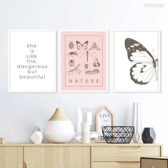 Juego de Fotos de Adolescentes con Mariposas