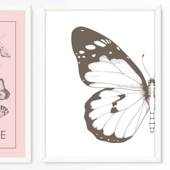 Juego de Fotos de Adolescentes con Mariposas