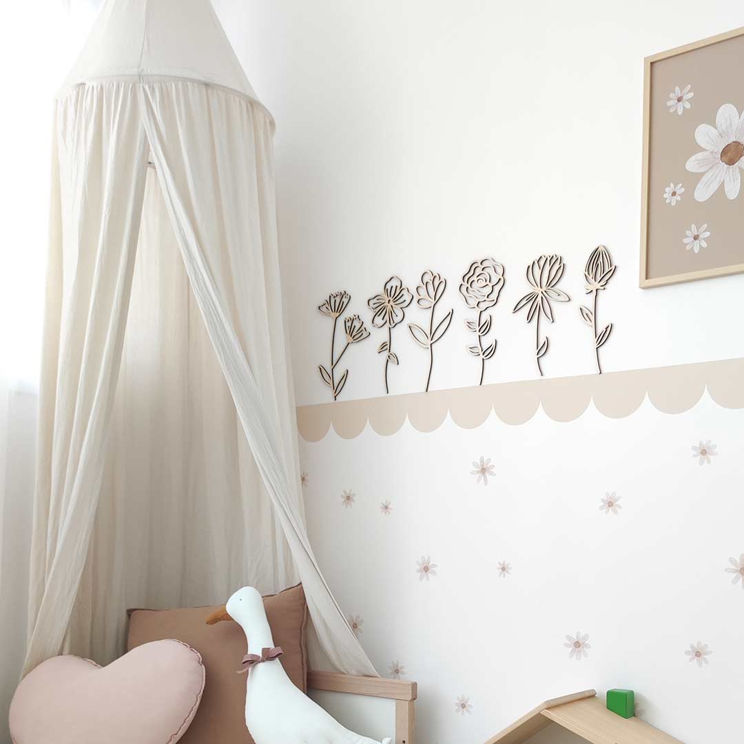 Canopy for children's bed – canopy tent for children – broken white