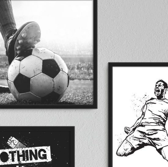 Imágenes para una habitación de adolescente con temática de fútbol