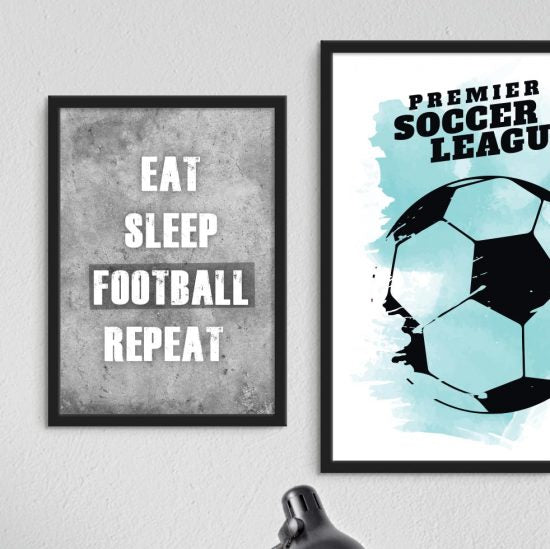 Imágenes para una habitación de adolescente con temática de fútbol