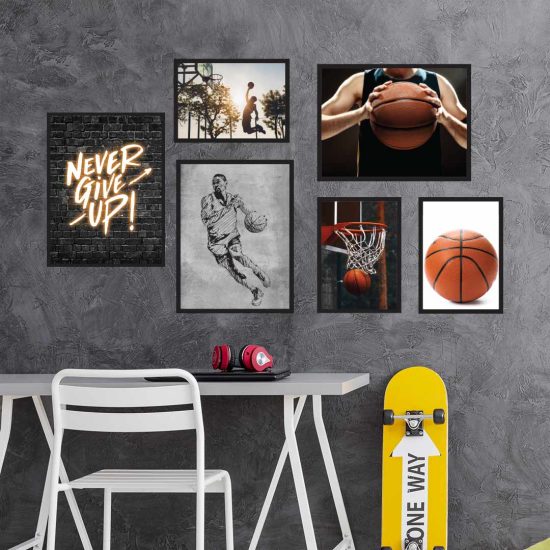 Basketball teen room poster set – premium high quality prints by Ponponi