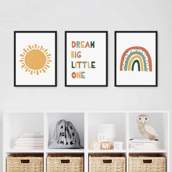 Set de fotos infantiles Dream Big Rainbow