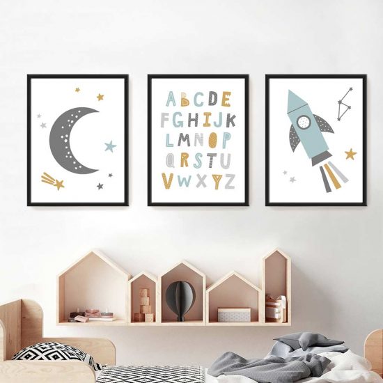 Imágenes para una habitación infantil colorida