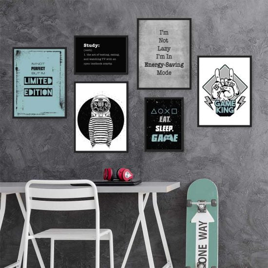 Gaming teen room poster set – premium high quality prints by Ponponi