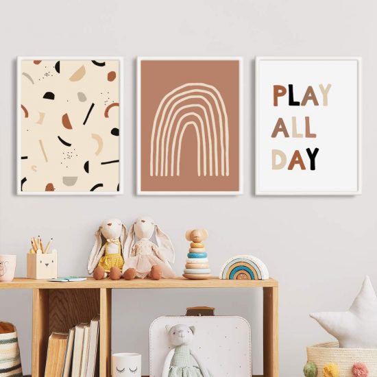 Imágenes para una habitación infantil: A jugar todo el día