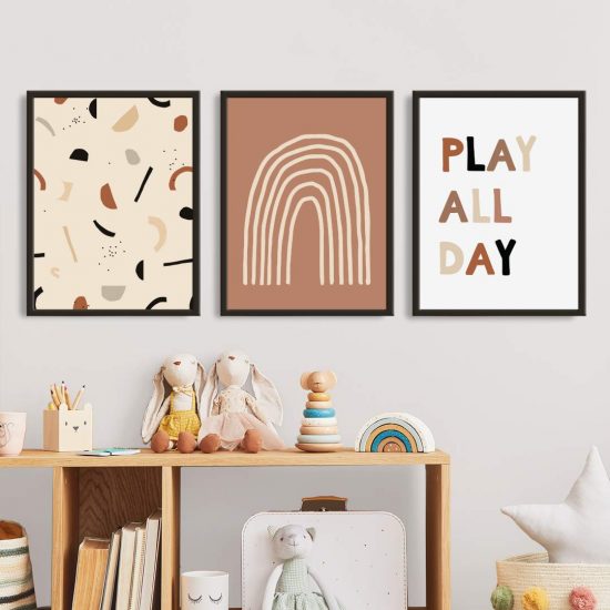 Imágenes para una habitación infantil: A jugar todo el día