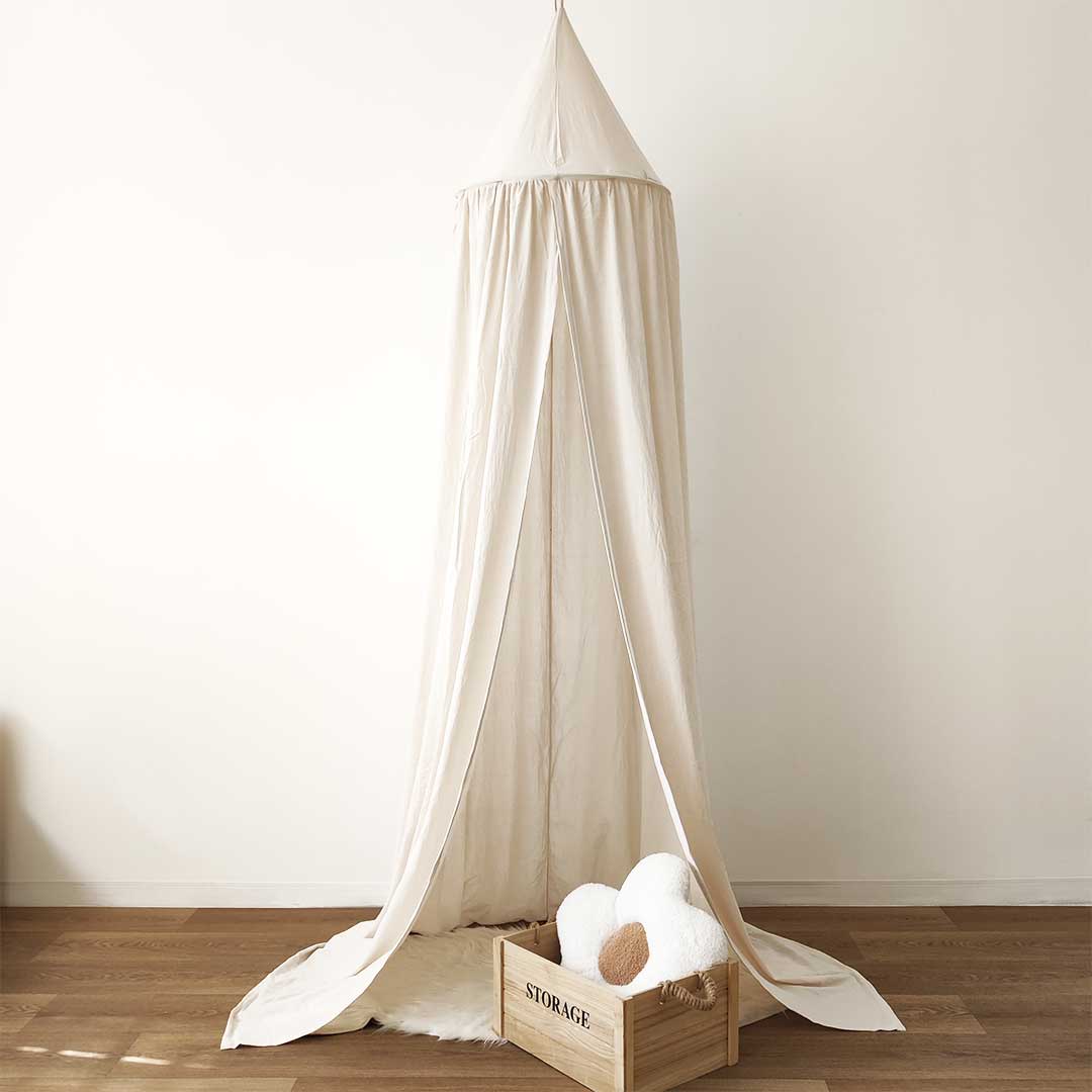 Canopy for children's bed – canopy tent for children – broken white