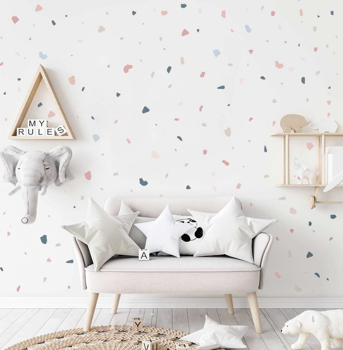 Terrazzo wall stickers