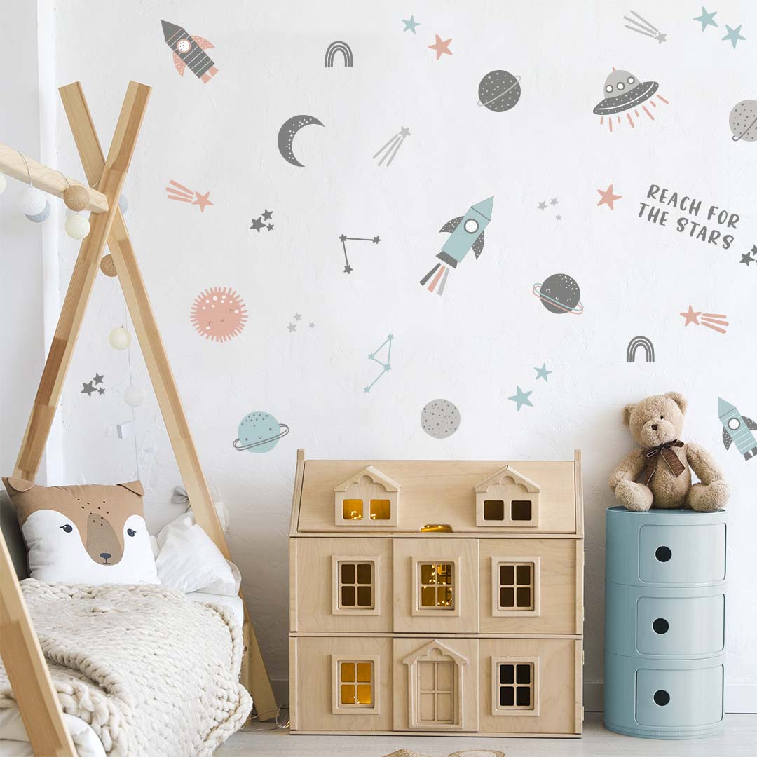 Colorful Space Wall Stickers