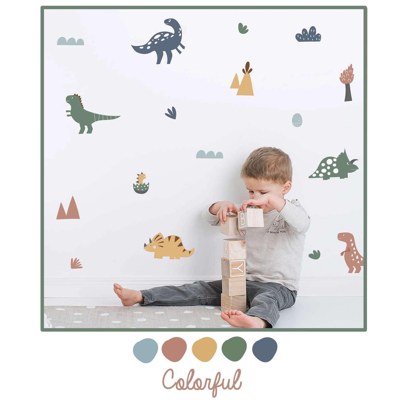 Dinosaur wall stickers