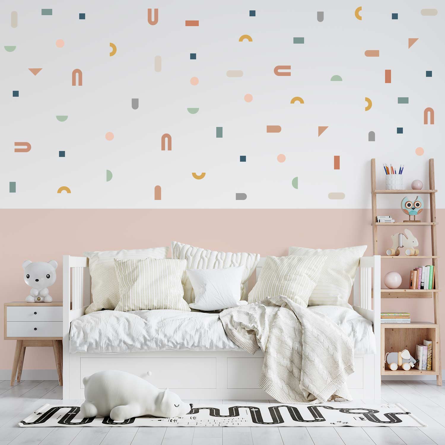 Wall stickers geometric shapes