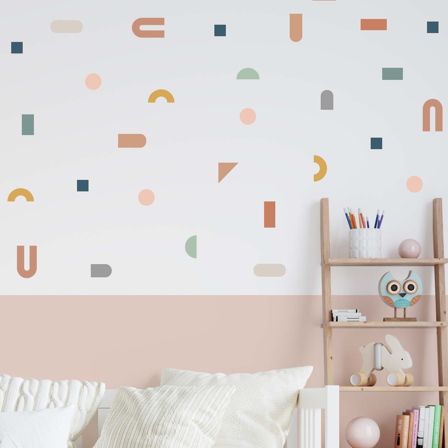 Wall stickers geometric shapes