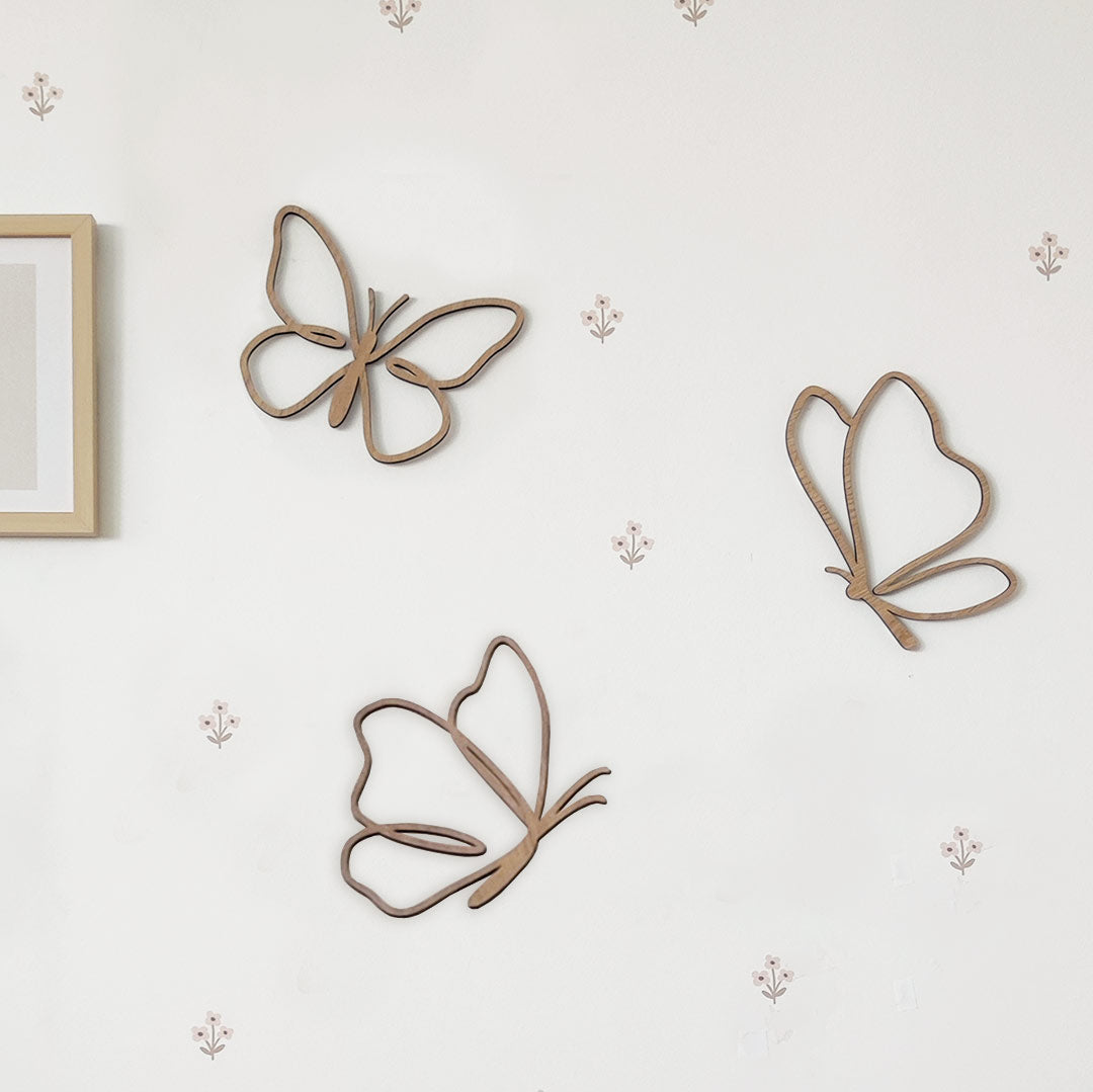 Wooden butterflies