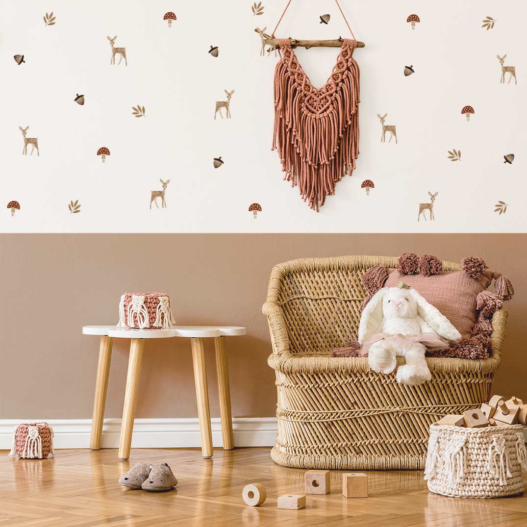 Bambi wall stickers, forest woodland