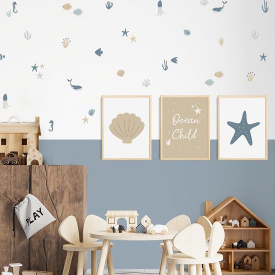 Imágenes para una habitación infantil: Océano – Niño del océano
