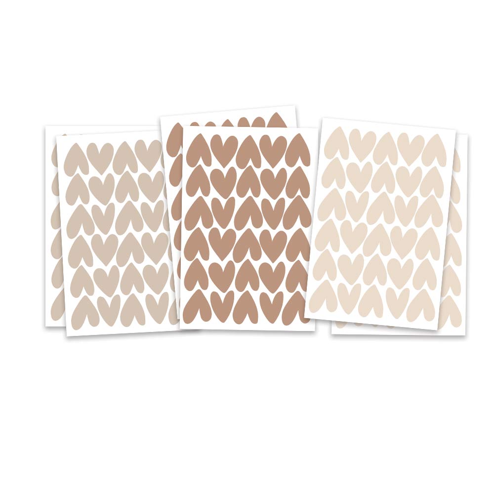 Heart wall stickers