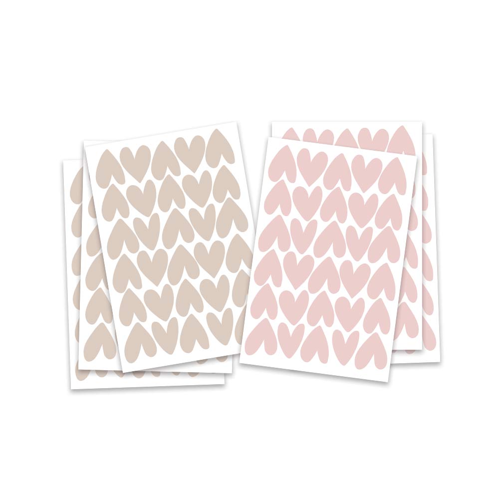 Heart wall stickers
