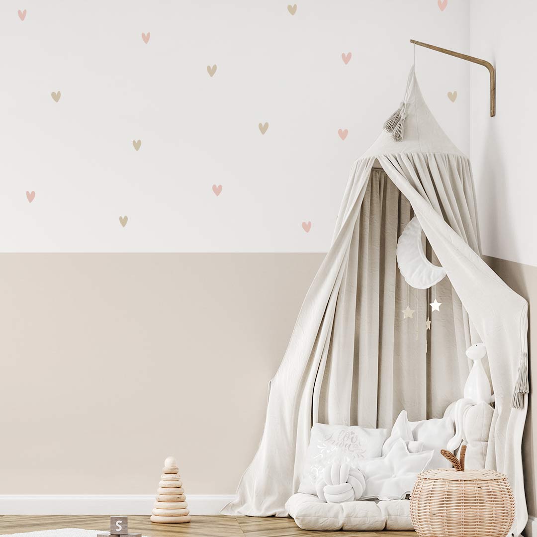 Heart wall stickers