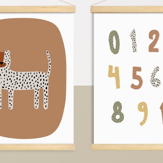 Imágenes para una habitación infantil con temática de safari