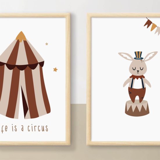 Fotos para una habitación infantil con temática de circo