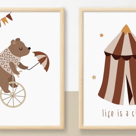 Fotos para una habitación infantil con temática de circo