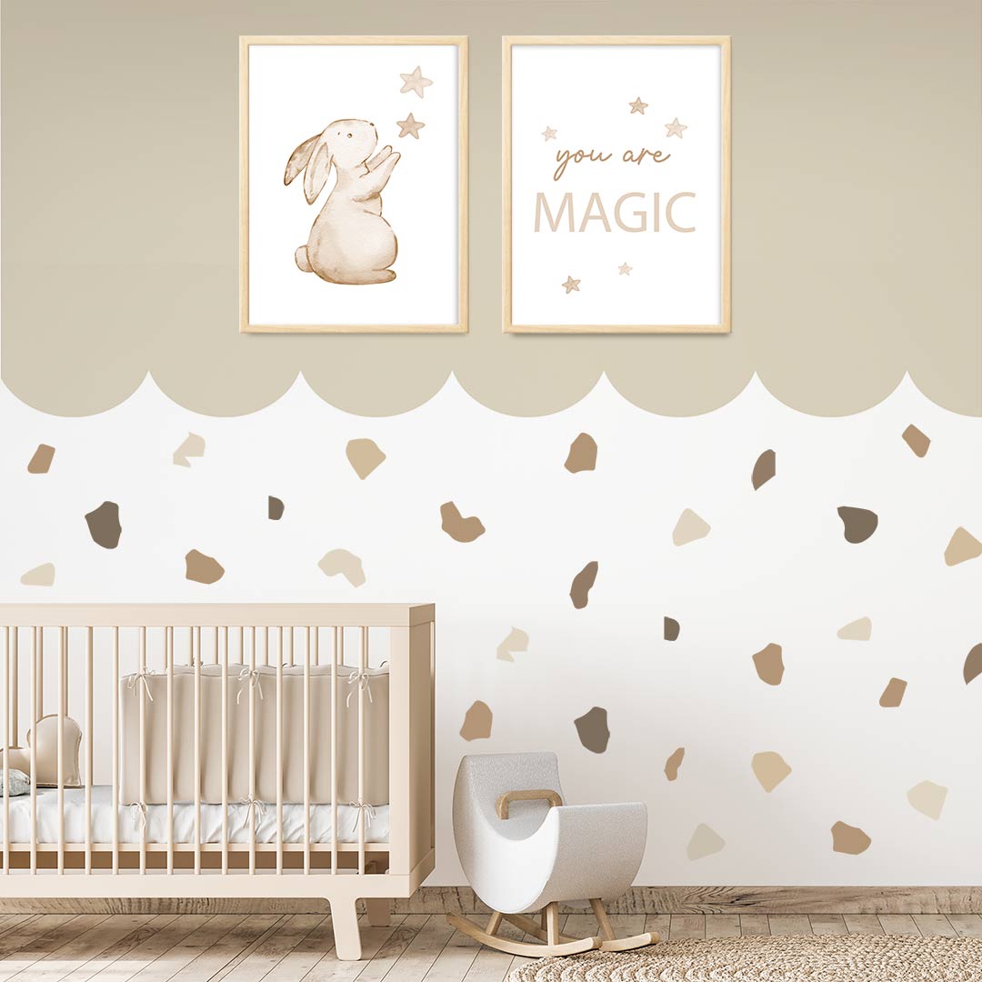 Large terrazzo wall stickers