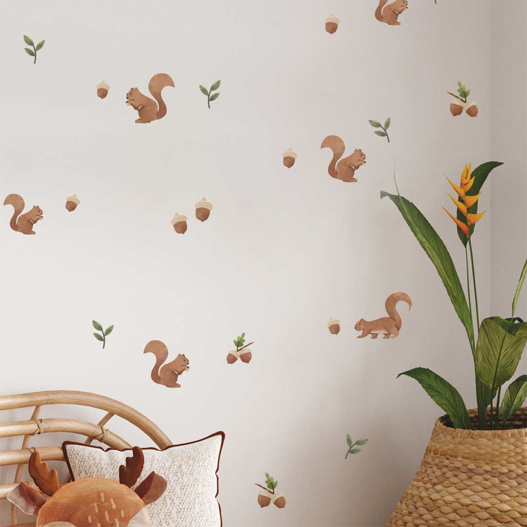 Wall stickers Squirrel in the forest
